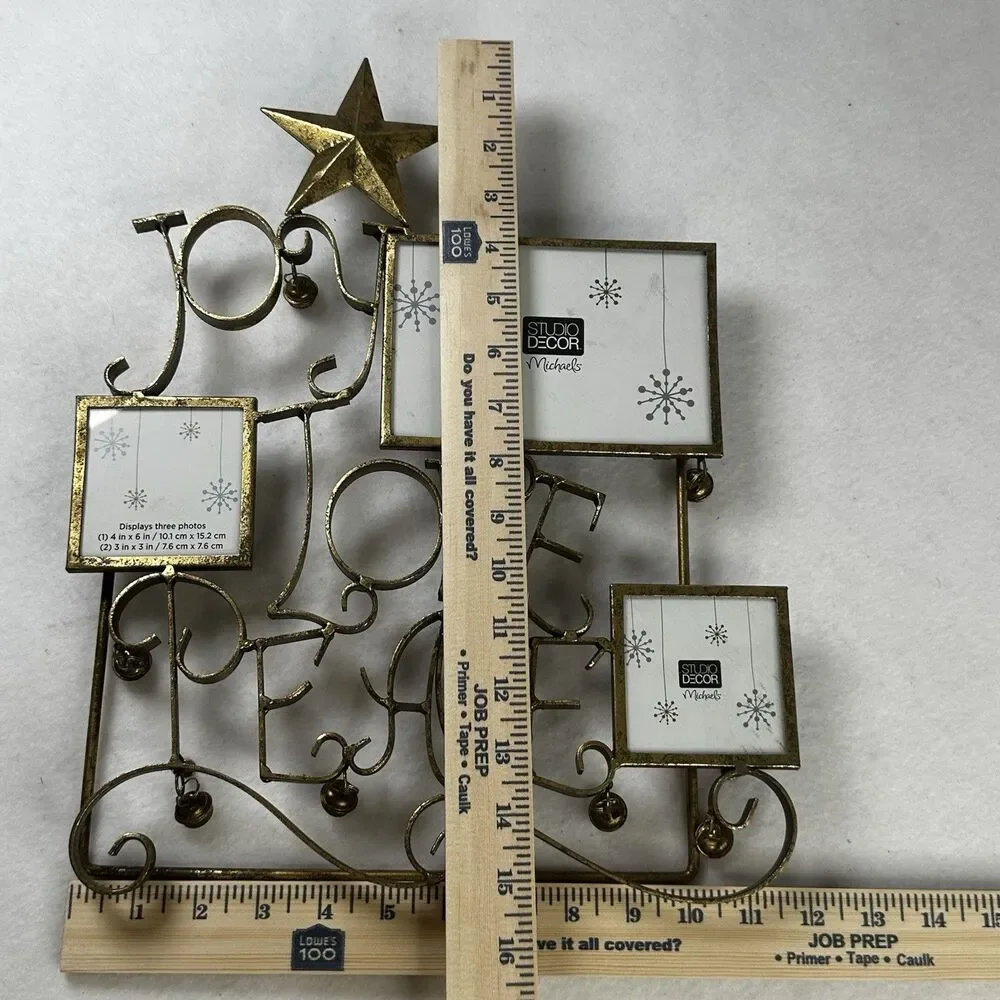 Studio Décor Joy Love Peace tabletop photo frame Christmas‎ Holiday Decor Accent